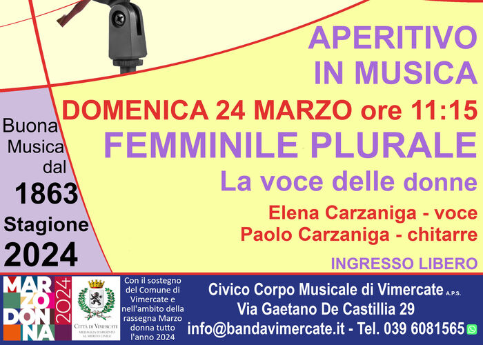 Aperitivo in musica di Marzo 2024