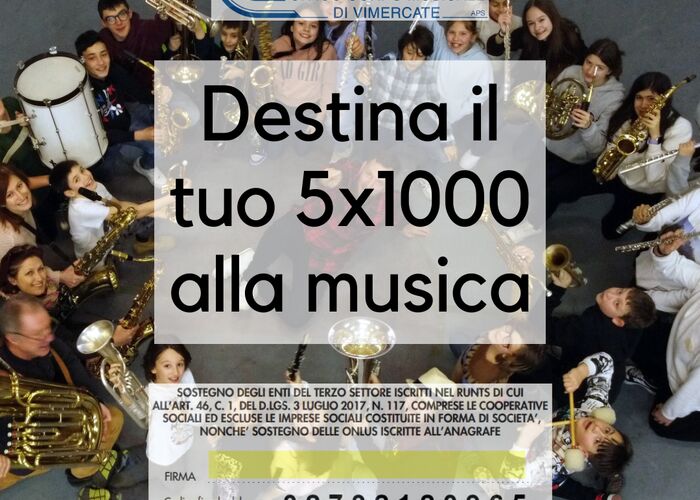 5 x 1000 alla musica